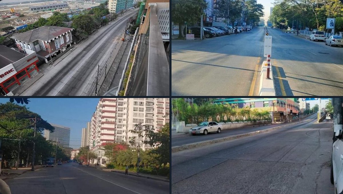 Marral_11's tweet photo. Surroundings of famous Yangon are in SILENT MODE today to take part in nation wide SILENT STRIKE.  #SilentStrike #OurCityOurRules #Dec10Coup #WhatsHappeningInMyanmar https://t.co/1VJifeRYXF