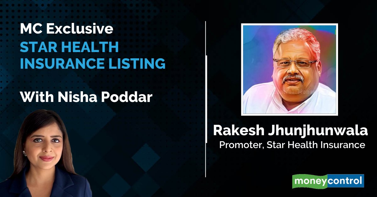 moneycontrolcom's tweet photo. ⚡ Catch Rakesh Jhunjhunwala, promotor of #StarHealthInsurance, in an #Exclusive conversation on Star Health Insurance listing! 🔥

Watch: https://t.co/je9QBqXaME

@PoddarNisha #StarHealthIPO #StarHealthInsuranceIPO #RakeshJhunjhunwala https://t.co/TJCIXkPpYV