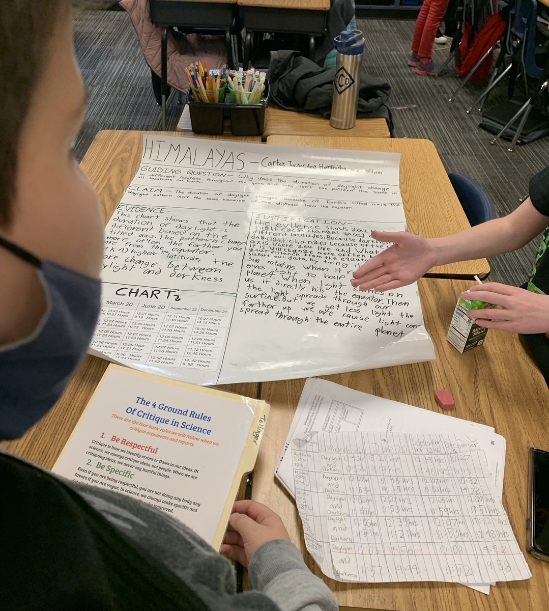TollingerT's tweet image. 5th grade scientists @RiddleElem defending their research during our ADI Argumentation phase. Great questioning and feedback happening here! @mcleodl @JEFlemmer @friscoisd #FISDElemSci @ArgumentDriven #ADI #InquiryLearning