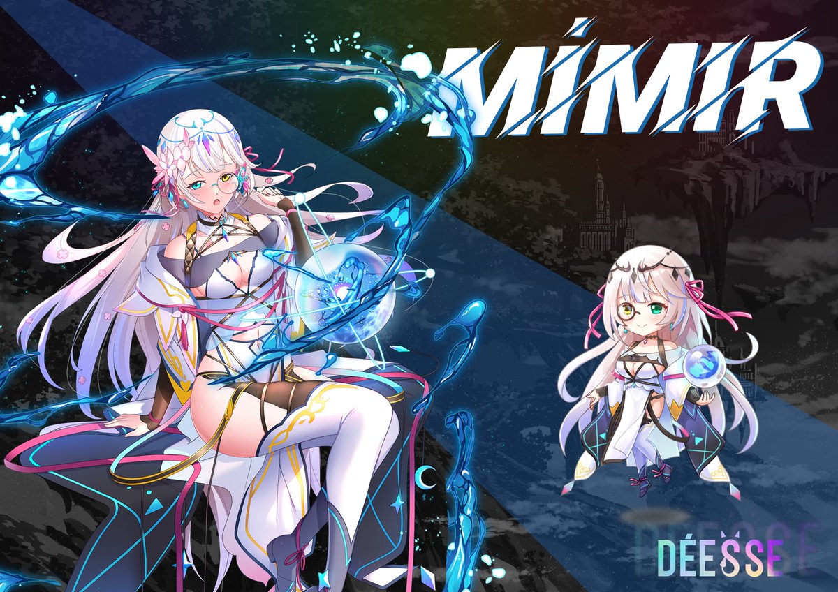 deesse_dao's tweet photo. “The causes and effects of water is a crime!"
 Goddess Mímir joins! 
The Norse goddess who adviced Odin. She is great in controlling water and uses magic with it. 
Due to Mímir's position among the officers and advisors, which allows her to be more vicious towards the elderly. https://t.co/lj6sgVkO3U