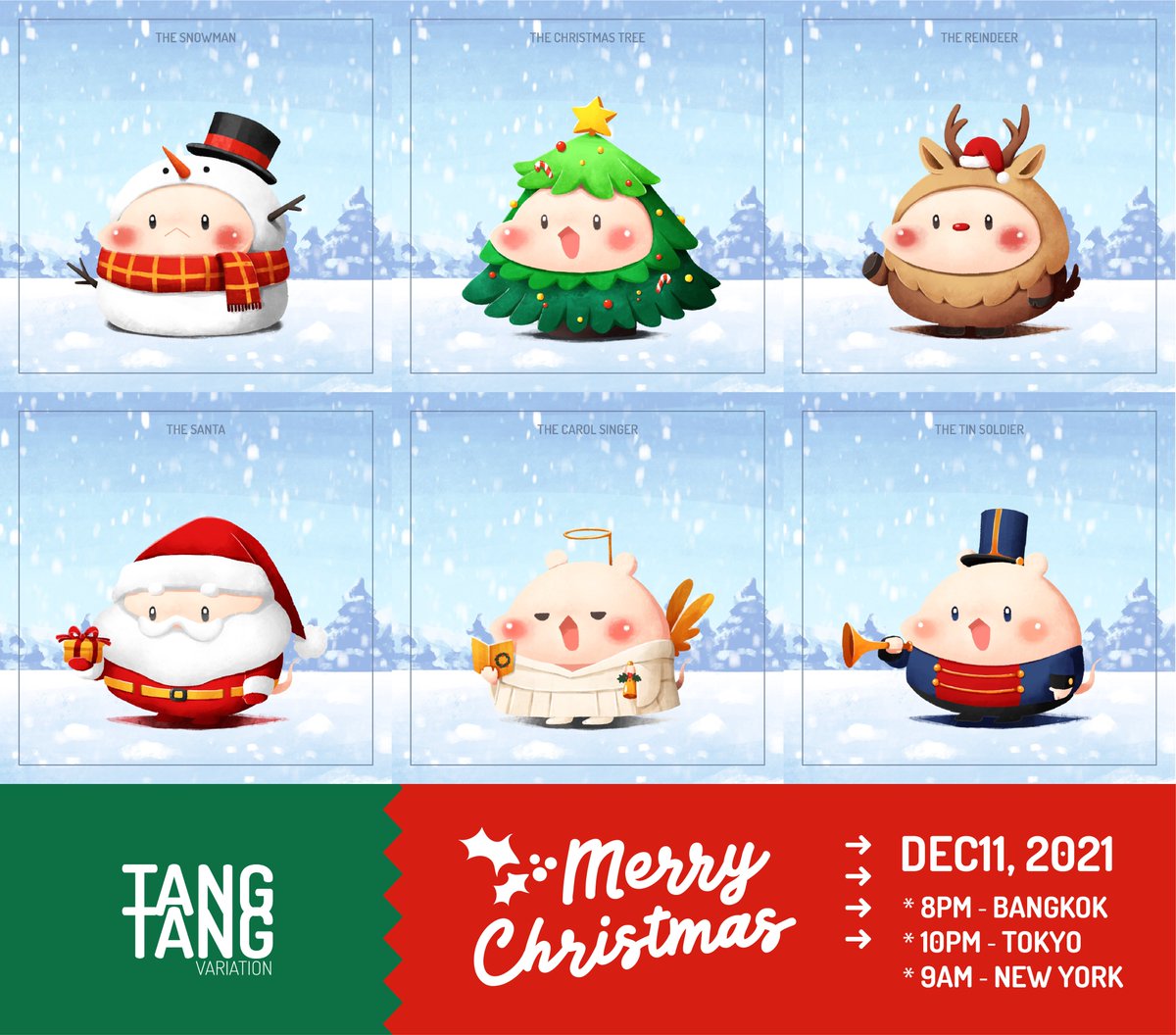 piti_pui's tweet photo. ─ ✨🐹✨ ─

🐹 Christmas Theme
See you this Sat.
 
→→→ DEC 11 ←←← 
⋆ 8PM ─ BANGKOK
⋆ 10PM ─ TOKYO
⋆ 9AM ─ NEW YORK 

I put my ♥︎ in to every 🐹 I created
🔗 https://t.co/f31EW1CiG1

Collection info. in tread
↓↓↓↓ https://t.co/A8JeKSoCkb