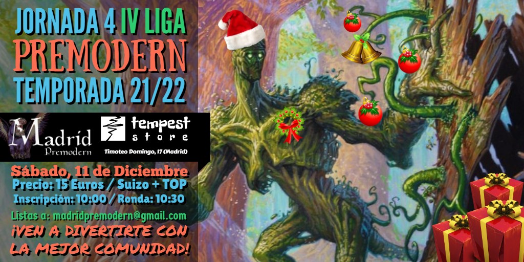 Y mañana, una nueva jornada de Liga de #PremodernMTG. ¡Formato Open! Enviad vuestras listas y no se os ocurra faltar. ¡Diversión asegurada, gente!