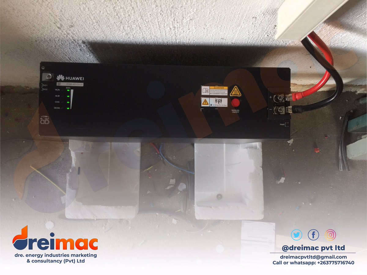 munya_dhure's tweet photo. We successfully installed a 5kva a solar system in Greendale Harare. Must inverter, Huawei 48v 100ah Lith. Ion, 330watts x8. Let’s talk Zimbabwe Solar Installations. Call or WhatsApp +263775716740 #solarinstallation #mustinverter #lithiumbattery https://t.co/SHz7M7d3uq