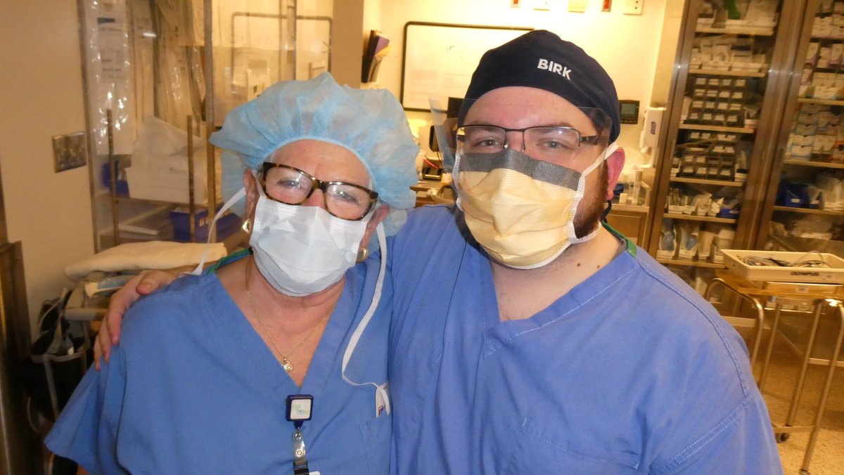 joeclarkmd's tweet photo. Our surgical tech for GU/GYN Margaret Souders @PennStUrology retired last week - we wish her well and thank her for her many years of dedicated service and teaching the younger generation.  Fair winds and following seas (that's Navy lingo)! https://t.co/aHwaMpq0aP