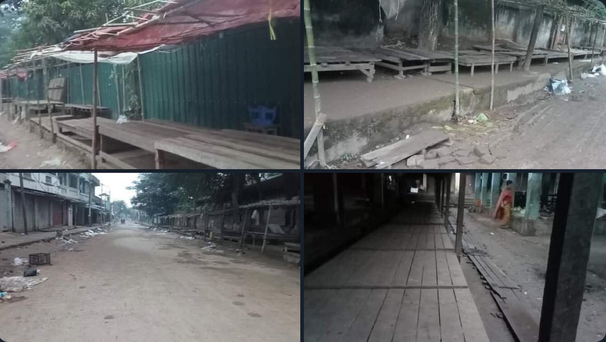 Pro-democracy Myanmar traders from MoeLay township of India’s Manipur state also joined the #SilentStrike this morning, closing their shops.  #OurCityOurRules #Dec10Coup #WhatsHappeningInMyanmar