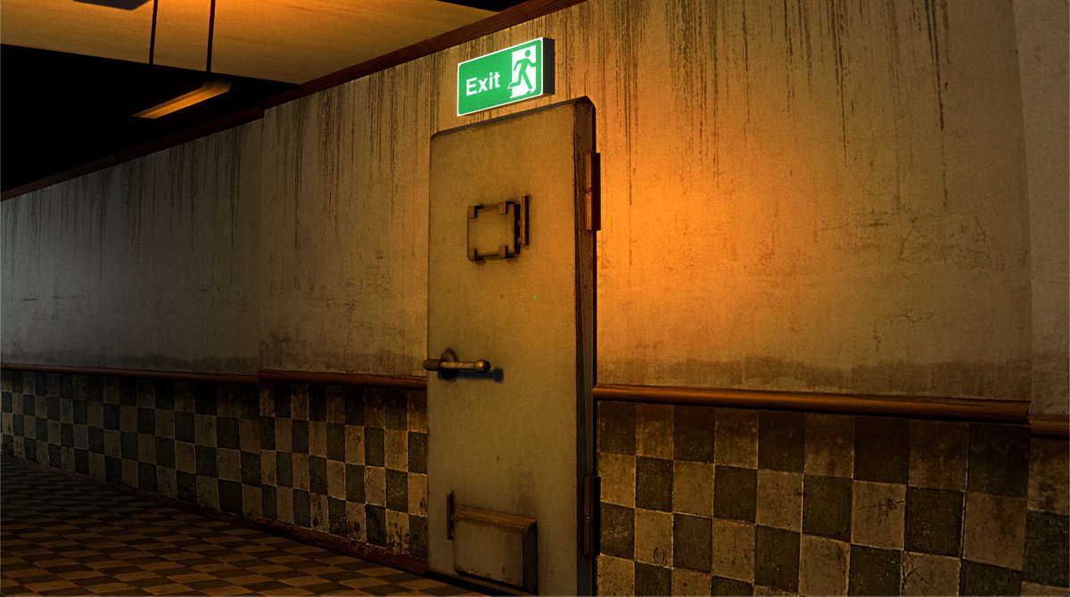 GameSanatoria's tweet photo. The end is near. Time to present our game to the judges. How will you unlock the Exit Door?

#REKAGameJam #REKAthon #SanatoriaGame #GameDev #GameDevelopment #Unity3D #TheThemeIsOrange https://t.co/jr2AzaH5kb