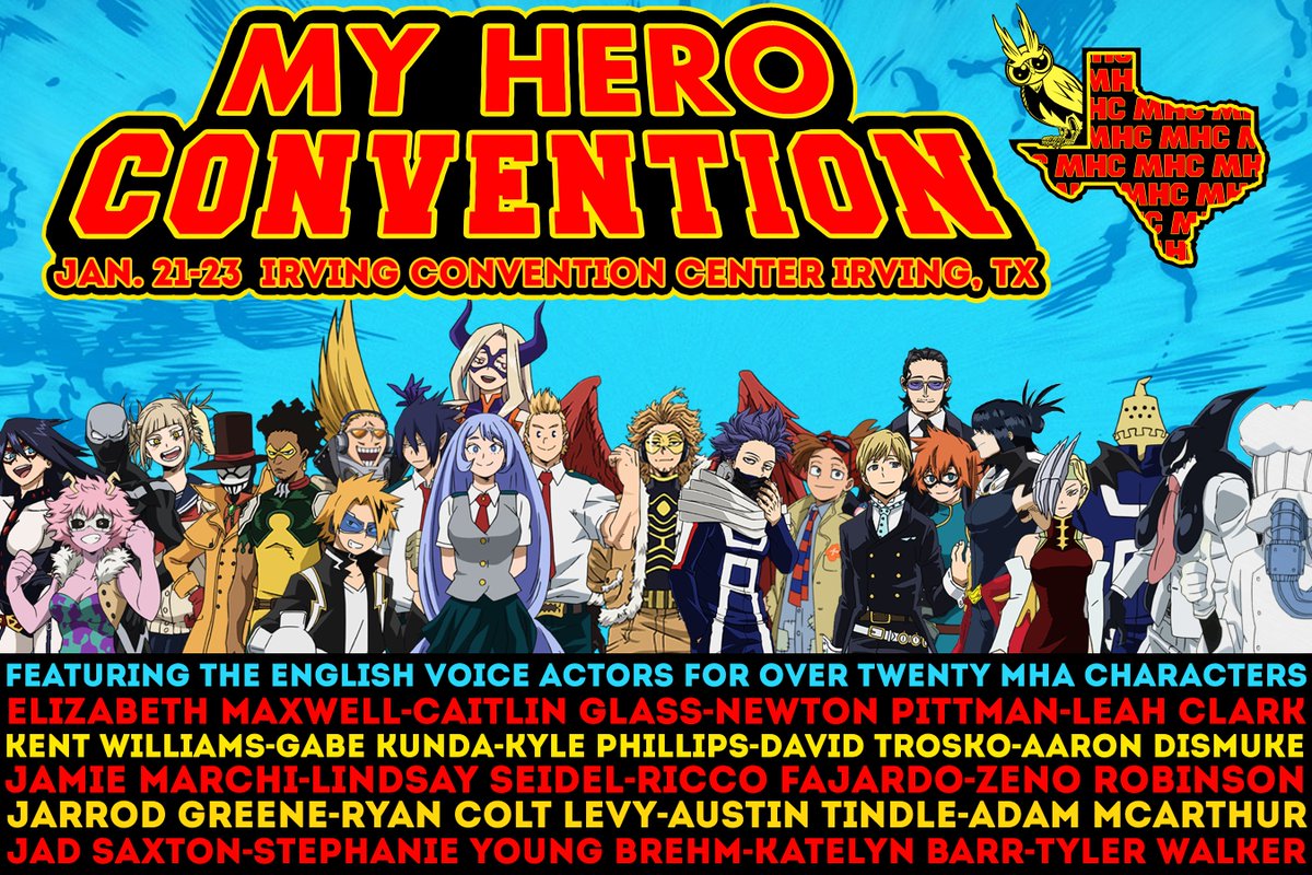 MyHeroCon's tweet photo. This lineup has us excited. We can't wait to see you all on January 21-23 at the Irving Convention Center in Irving, TX. https://t.co/2IWfsj1DhI https://t.co/sYBLYf3mge