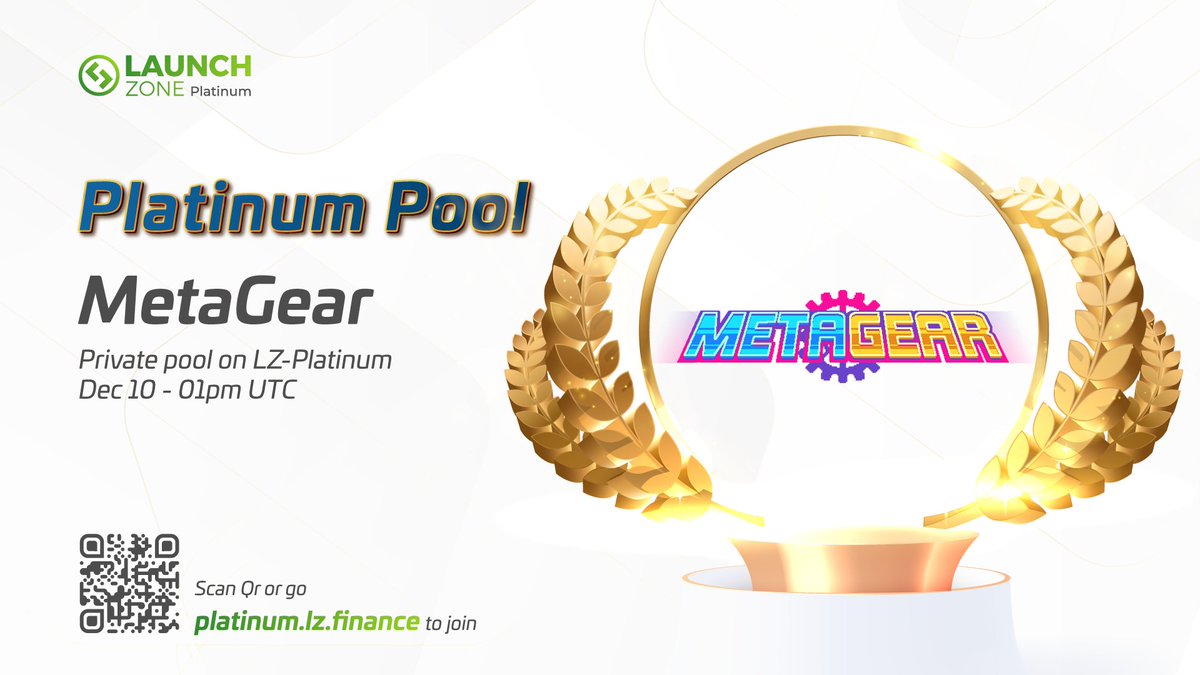 launchzoneann's tweet photo. 📣 The Big Day you've been waiting for - has finally come! 🤘🚀

🎊 MetaGear Platinum Pool is open at 1PM UTC on Dec 10, 2021 🎊

🔹Price: $0.02
🔹Max Allocation: 30k$
🔹Vesting: 8% at TGE. Lock 2 months then linear vesting for 18 months

📌 How to join 👉 https://t.co/nupQzW9quH https://t.co/Cxq08hmYyx