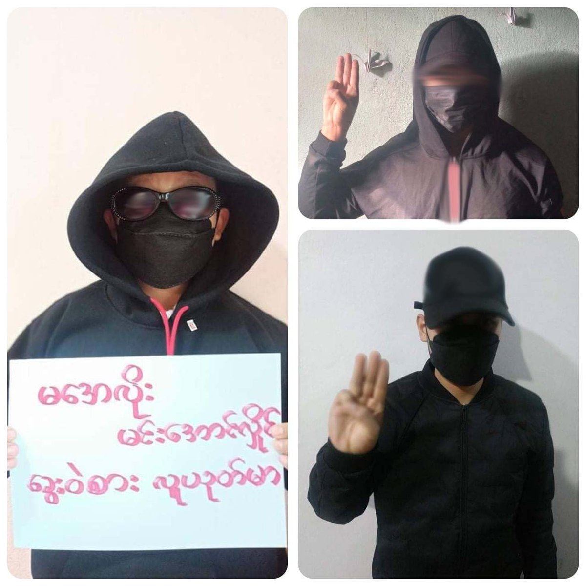 spring21MM's tweet photo. Students in #Kengtung, Eastern Shan State, who don't want the Military Dictatorship Staged Anti-Military Movement "Silent Strike, Black Campaign" on the morning of Dec 10.

#SilentStrike
#OurCityOurRules
#Dec10Coup 
#WhatsHappeningInMyanmar https://t.co/17D9JKwa04