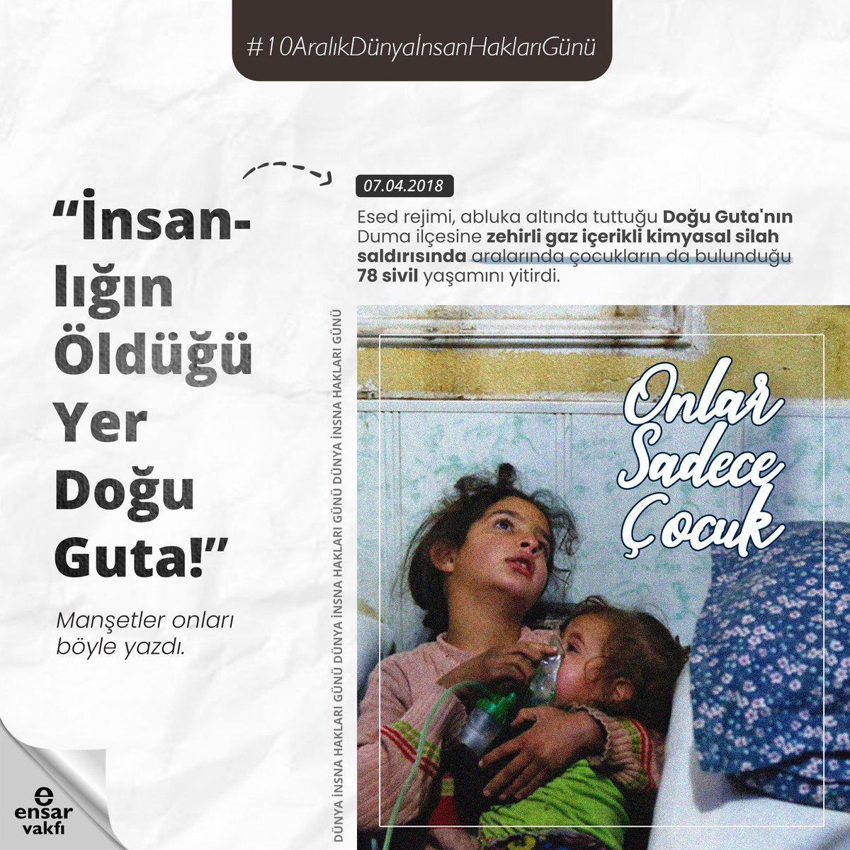 EnsarVakfi's tweet photo. “Manşetler onları böyle yazdı…”

#DünyaİnsanHaklarıGünü #10AralıkDünyaİnsanHaklarıGünü https://t.co/fMunAcxdfU