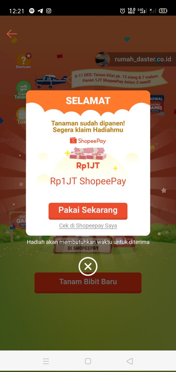urgurll_xy's tweet photo. Kaget banget dapet 1jt😭 makasih @ShopeeID makin cinta🥰🥰🥰 https://t.co/AbM7E2Mxj6