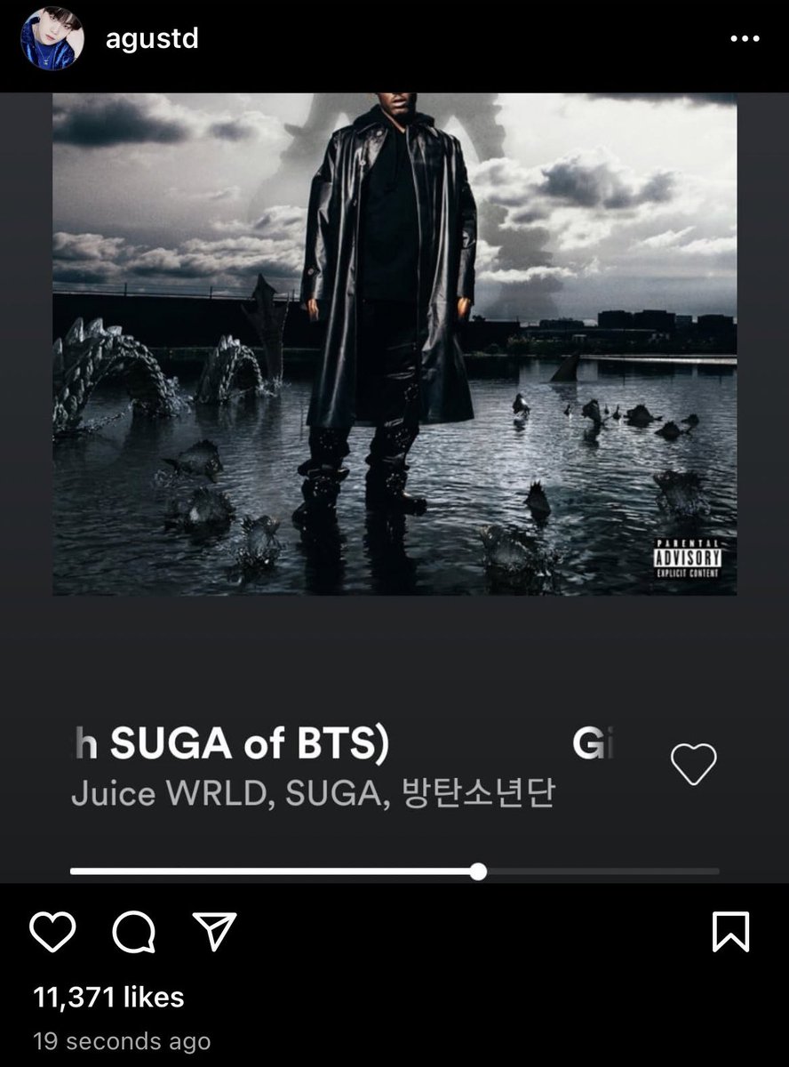 RT @420JOON: yoongi reposted cus the song title wasn’t showing in the first picture lmaoooo https://t.co/zxqstQZihx