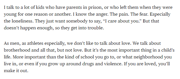 KyleClark's tweet photo. Demaryius Thomas had a unique bond with young Broncos fans. You could see it in every interaction. He wrote in the Players Tribune about his difficult childhood and what love means to a child. "If you are loved, you'll make it out," he wrote. https://t.co/l3Q0bfO4cQ