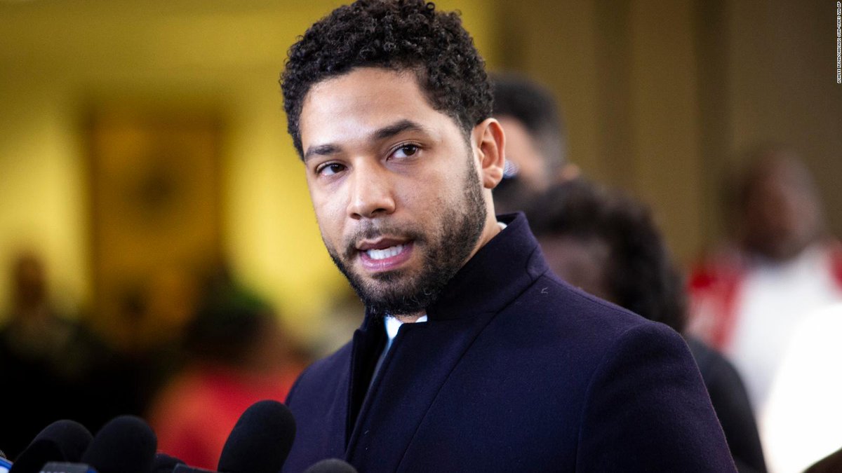piersmorgan's tweet photo. Disgusting douchebag Jussie Smollett convicted of staging a fake racist/homophobic attack on himself. 
This shameful saga is what happens when a woke-ravaged society celebrates victimhood. 
He reckoned there was more fame/money/kudos to be had from doing this than acting. https://t.co/TuouF5AmC3