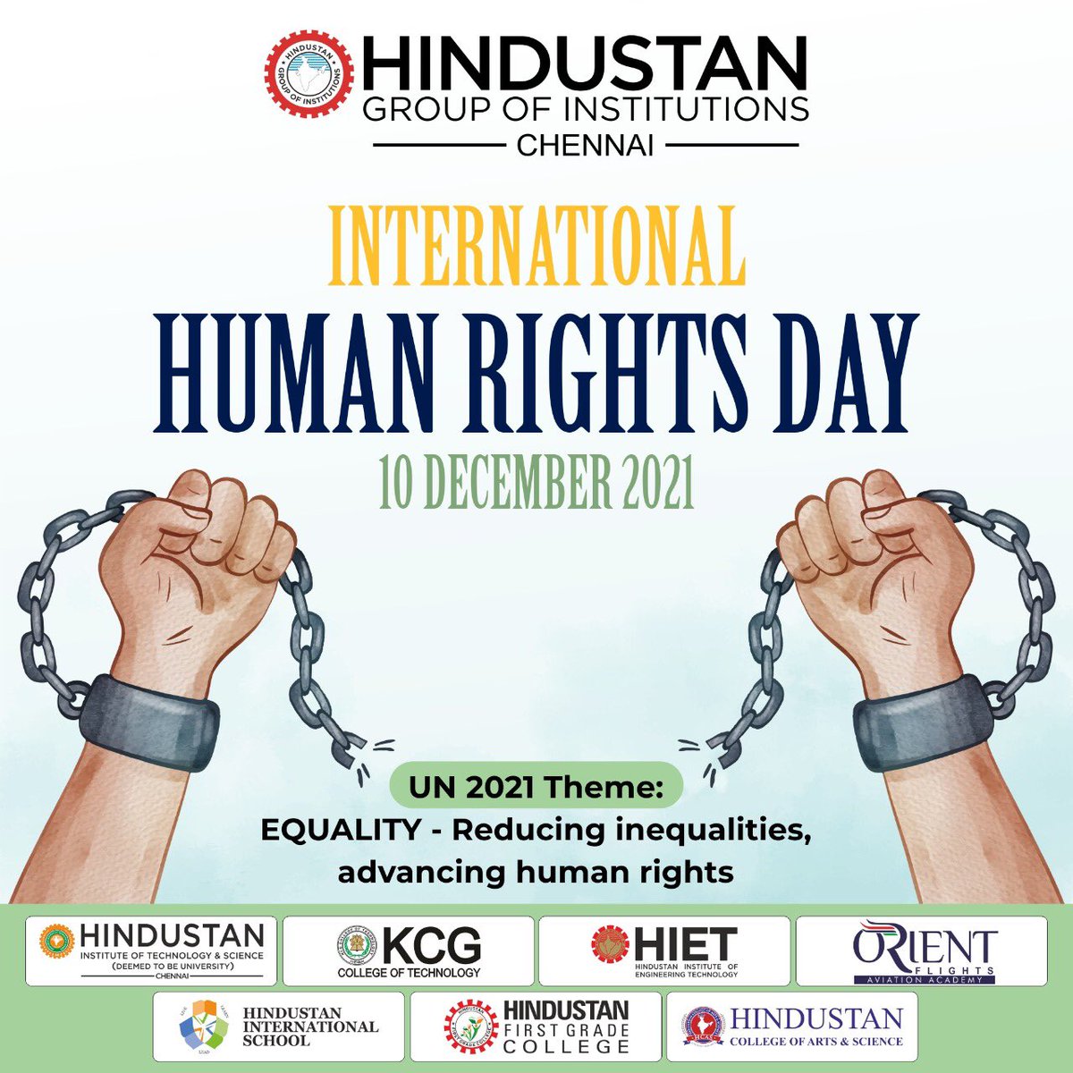 HindustanInter3's tweet photo. "Human Rights Day" - Reducing Inequalities, Advancing Human Rights - @HindustanInter3 
#humanrightsday2021 https://t.co/8ObiljD5wl