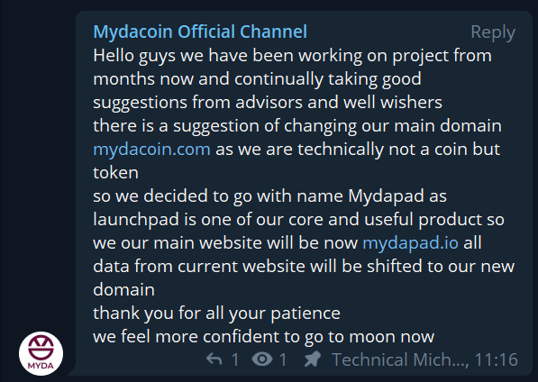 MydaCoin (@mydacoin) on Twitter photo 