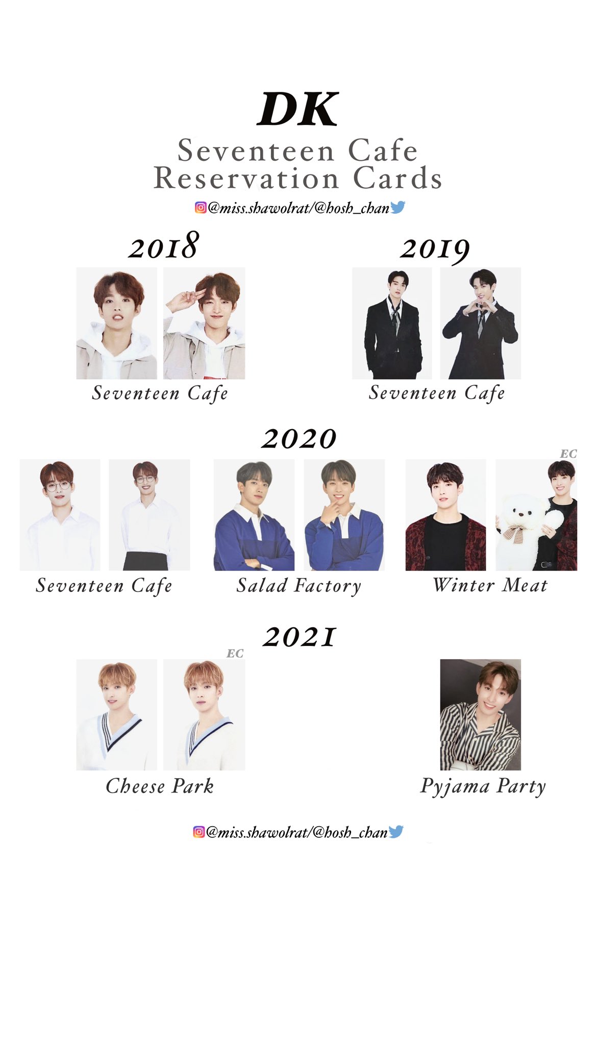 SEVENTEEN 引き取る Cafe 2019 ウジ トレカ