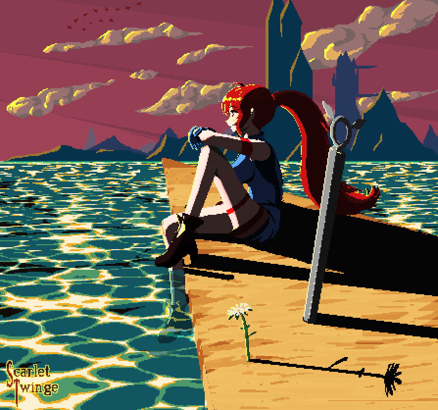 Dusk #pixelart #metroidvania #aseprite #indiedev #indiegamedev #ドット絵