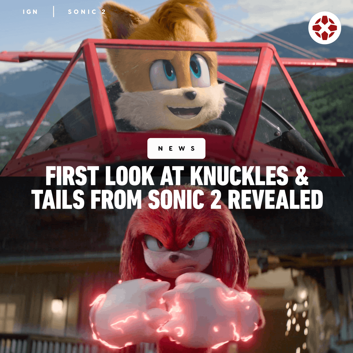 Sonic the Hedgehog 2 will feature Knuckles and Tails, both of whom were