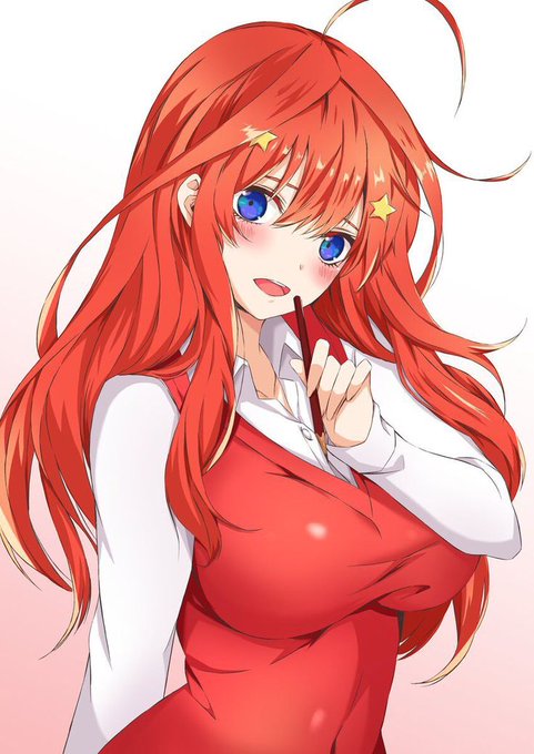 ⭐ Itsuki Nakano ⭐さんがTwitterに投稿した中野五月(五等分の花嫁)のイラスト。