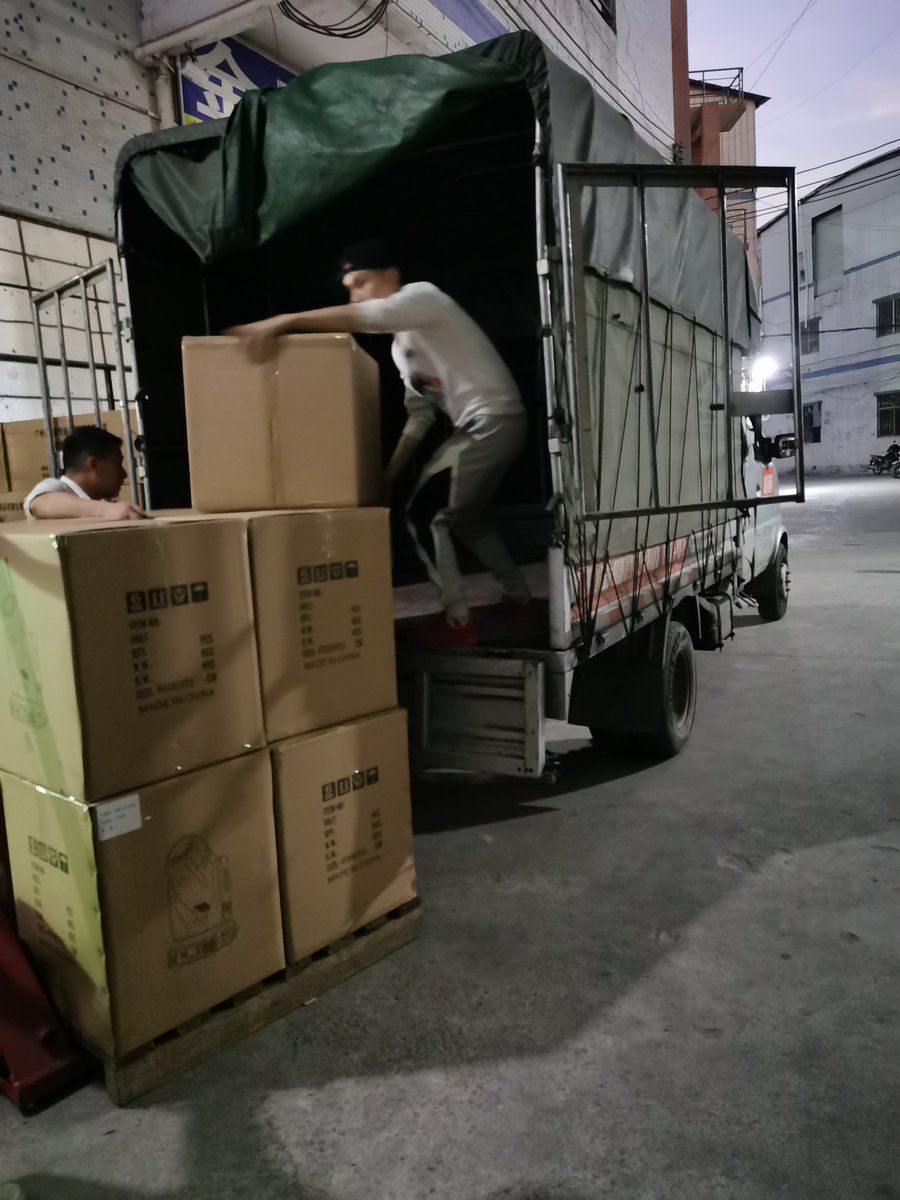 37units 350W 17R 3IN1 BEAM has been shipped to the YINCHUAN CITY!