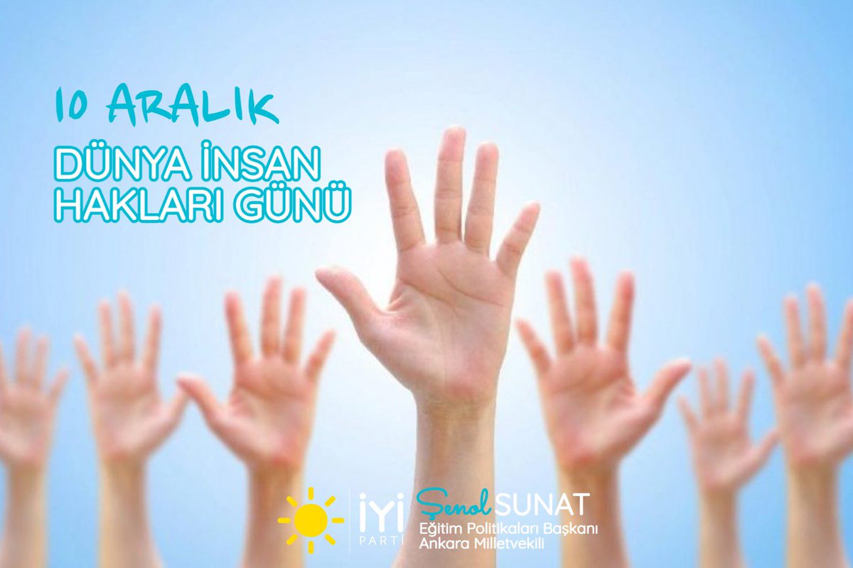 “İnsan hakları uygar yaşamın temelidir, çağımızın değeridir, güvencesi demokrasidir.” 
Mustafa Kemal Atatürk

Tüm insanlığa barış, huzur ve adalet içinde; eşit haklara sahip oldukları bir dünya diliyorum. 

10 Aralık Dünya #İnsanHaklarıGünü kutlu olsun.