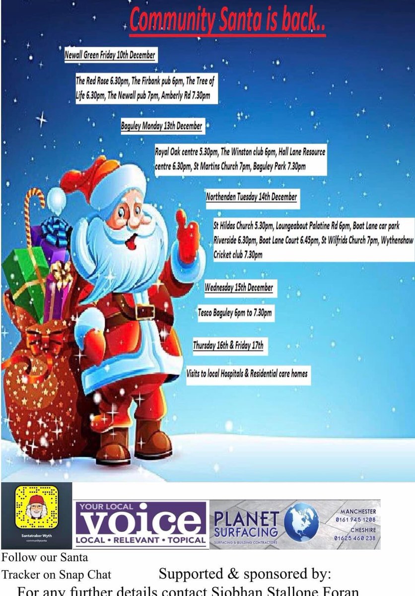 EventsForan's tweet image. Community Santa is in newall Green tonight starting at red rose at 5.30 see you there…absolutely free ❤️🎅❤️