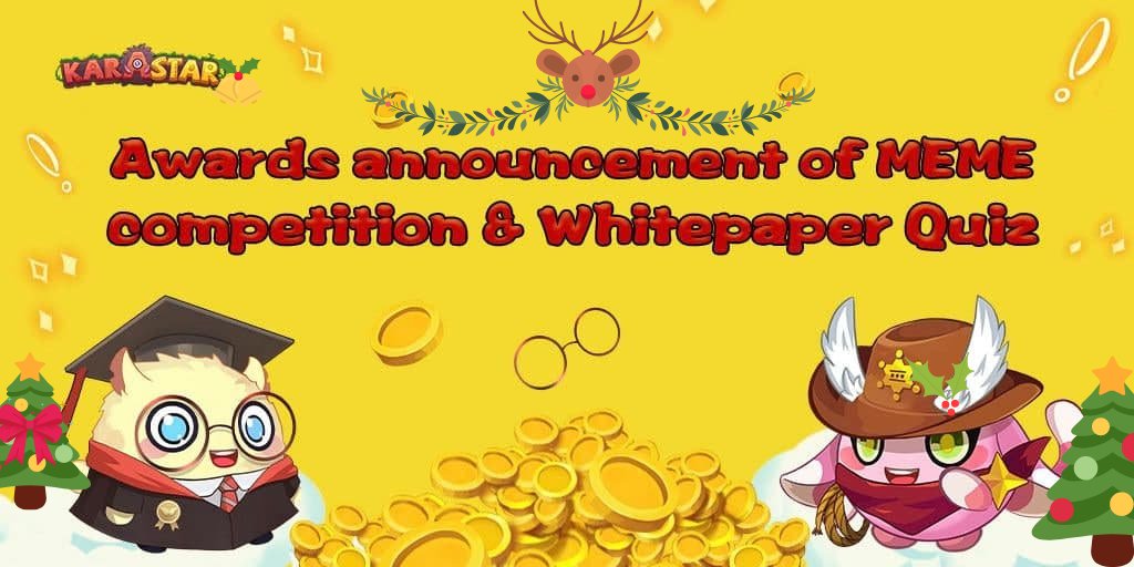 karastargamefi's tweet photo. 📢Karastarers, the MEME competition n Whitepaper quiz have come to the end.
🏆Thanks for all of your passionate participation.
💎This is a publicity of the results and awards.👇
https://t.co/C7pAT9HszI
📃Season 2 will be designed and managed by you.👉https://t.co/teKysOpL8s https://t.co/N5uuWigIyH