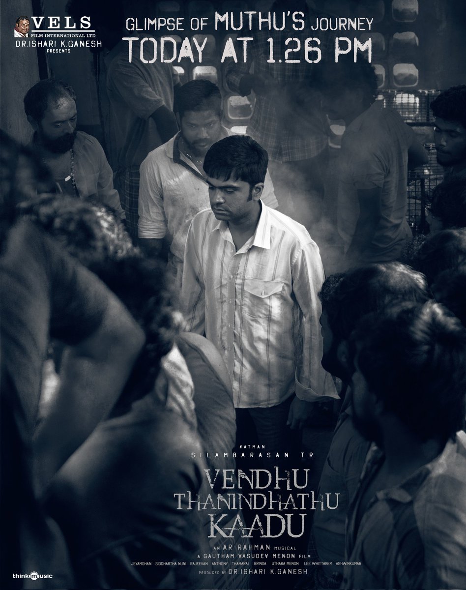 simburajastr_'s tweet photo. From today 1.26 Pm.. #VTKGlimpse #JourneyofMuthu 
#VendhuThanindhathuKaadu https://t.co/gstxTv63Qw