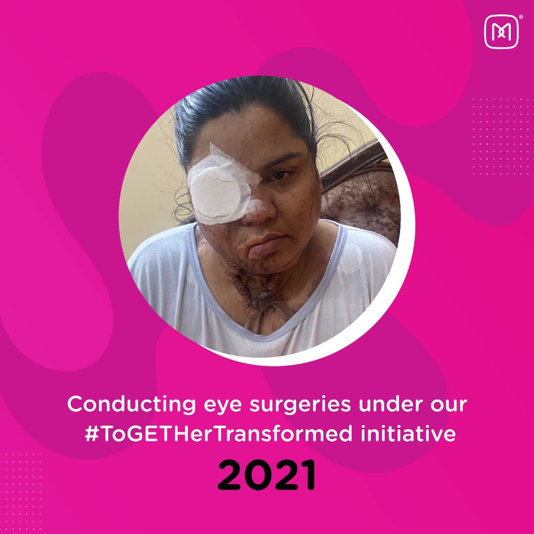 MeerFoundation's tweet photo. Along with an attack's psychological consequences, a victim also has to bear the burden of damages like blindness or eye burns. Through our initiatives, Meer Foundation strives to make sure that our survivors' vision towards better tomorrow stays ignited! #ToGETherTransformed. https://t.co/BT8475mhbc