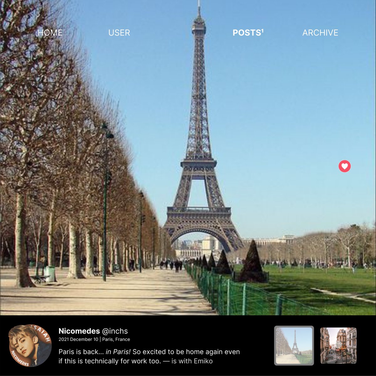 bourdevail's tweet photo. ͏
͏
Nicomedes posted an SNS update.
˒ Paris, France.
⌕ #WinterWonderAv #BlossomInParis.
͏ ͏ ͏
͏ https://t.co/2VziGyBM1p