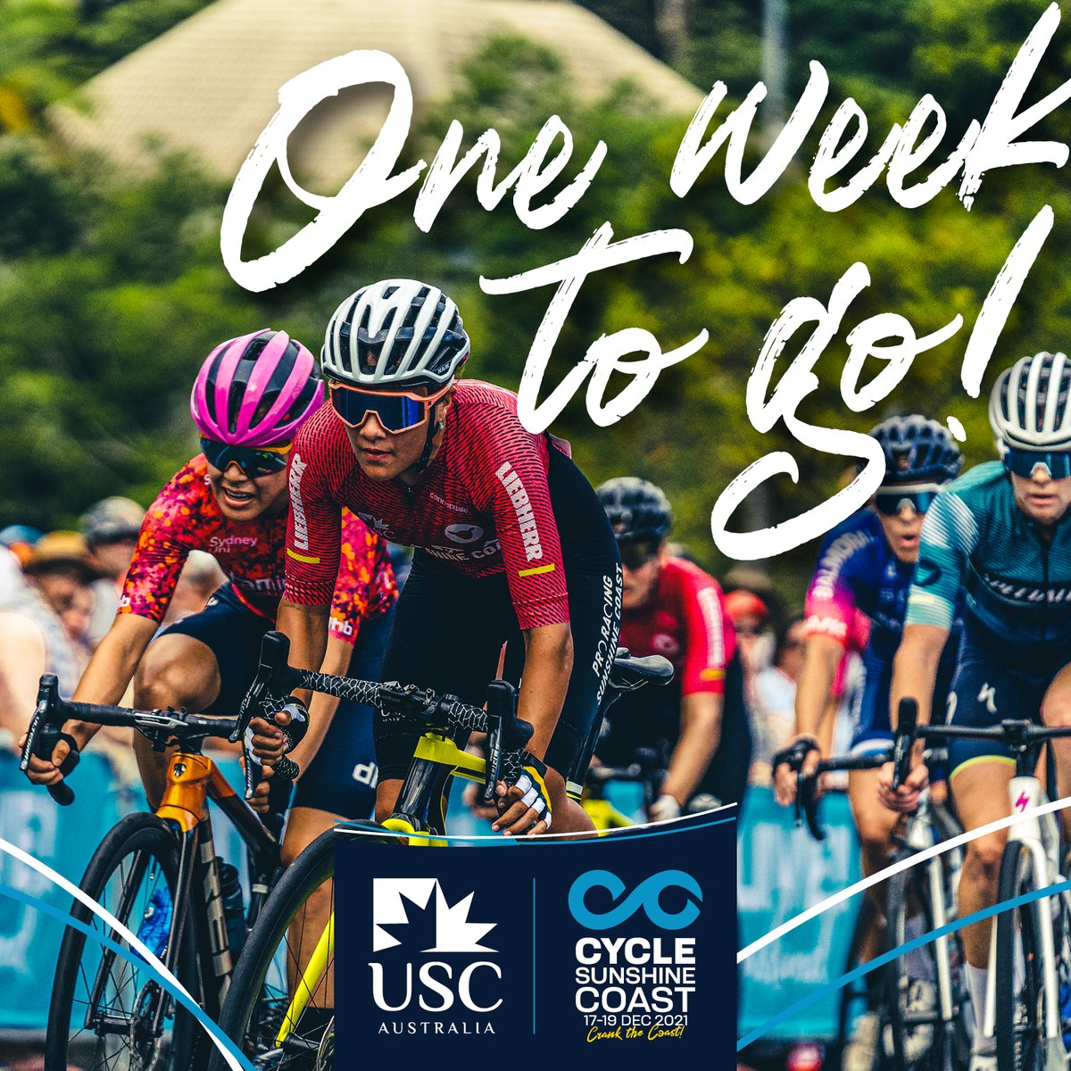 aca_cycling's tweet photo. This time next week riders will be gearing up for Stage One of USC Cycle Sunshine Coast - Maroochydore City Centre Street Crit π
More info: https://t.co/5DVztykhEr
#livelearnride #australiancyclingacademy #araproracingsunshinecoast https://t.co/Bib2ay7K2z