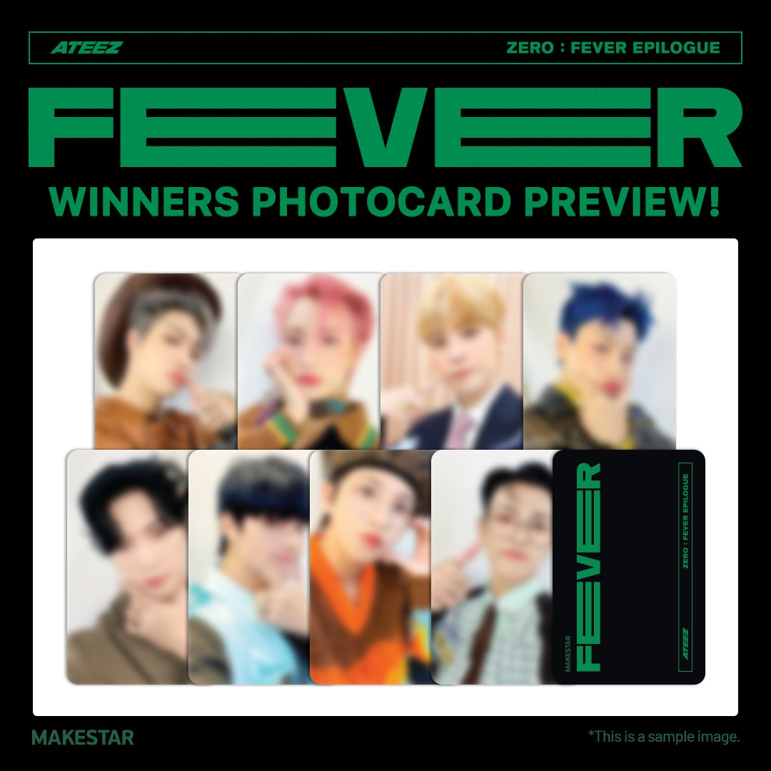 Makestarcorp's tweet photo. #ATEEZ #에이티즈
ATEEZ [ZERO: FEVER EPILOGUE] 1:1 VIDEO CALL EVENT

메이크스타 당첨자용 포토카드 프리뷰💖
MAKESTAR Winner's Photocard Preview💖

📅판매 일정: 2021.12.06~12.10
⏰행사 일정: 2021.12.18, 5:30 PM
🔗https://t.co/7idylZfCNr https://t.co/bbvQeq6Btf