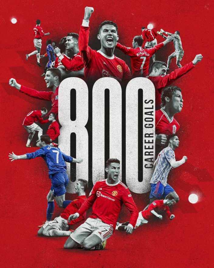 @Cristiano @Cristiano is the first player in history to score 800 goals in official matches.

#GOAT #800AndCounting