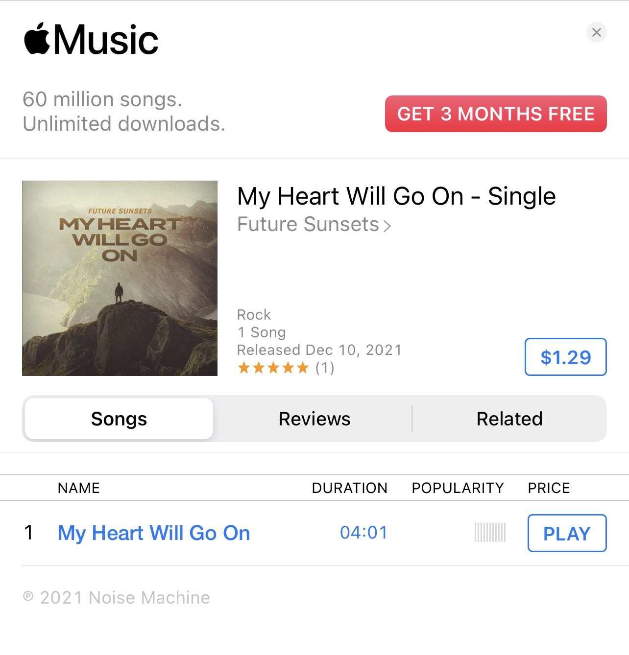 My heart will go on single cheap