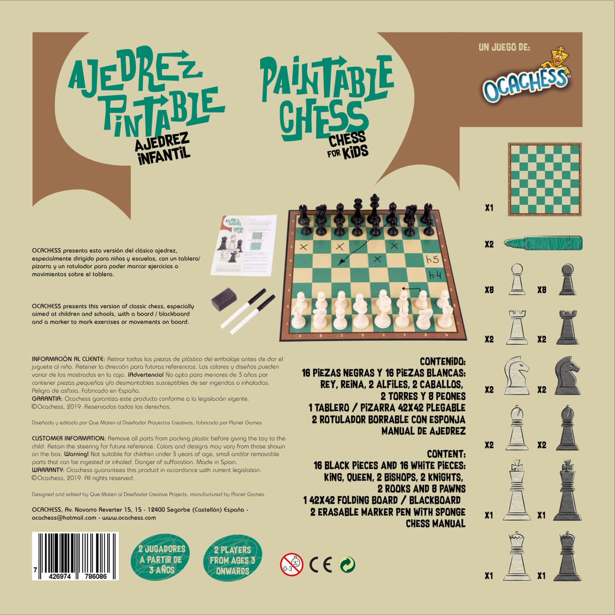 OCACHESS's tweet photo. ♟Conoce #AjedrezPintable un recurso increíble para aprender ajedrez. Podrán explicar conceptos básicos y fundamentales de ajedrez utilizando los rotuladores para marcar casillas, rutas, piezas, distancias... Una combinación perfecta para el aprendizaje.
https://t.co/qpVoquiTFk https://t.co/jPJLgY5Q0B