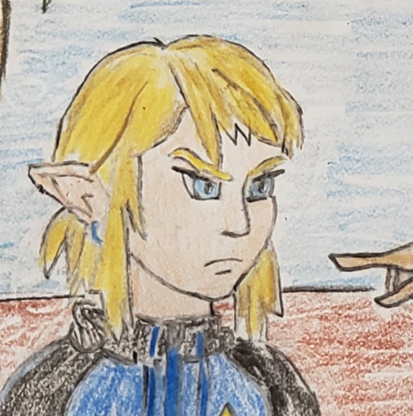 flutefemme's tweet photo. Me at the #gameawards tonight. All art by me. #zelda #whynintendo #disappointed #LegendOfZelda #botw2 #breathofthewild2 #breathofthewild https://t.co/WVgPiqAbdA