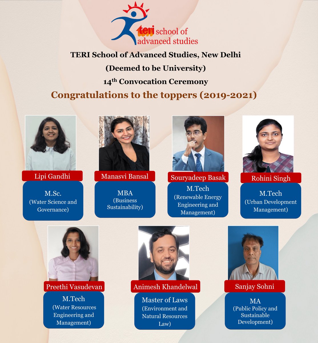 terischool's tweet photo. #TERISASConvocationCeremony
#14thConvocation
#ClimateChange
#Energy
#Environment
#WaterConservation
#SustainabilityManagement
#SustainableDevelopment
#TERISAS
#TERI
#SustainableSolutions
#PolicyIntervention
#ClimateScience
#ClimatePolicy 
#SaveEarth https://t.co/dVzWRLV3oM