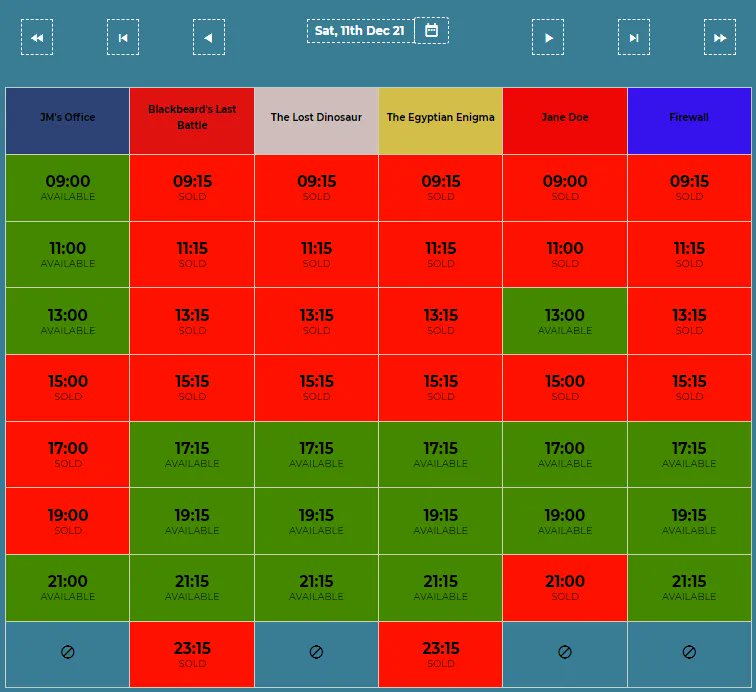 This Saturday is going to be a very busy one. Only a few slots remain! Book your game at escape-coalville.co.uk