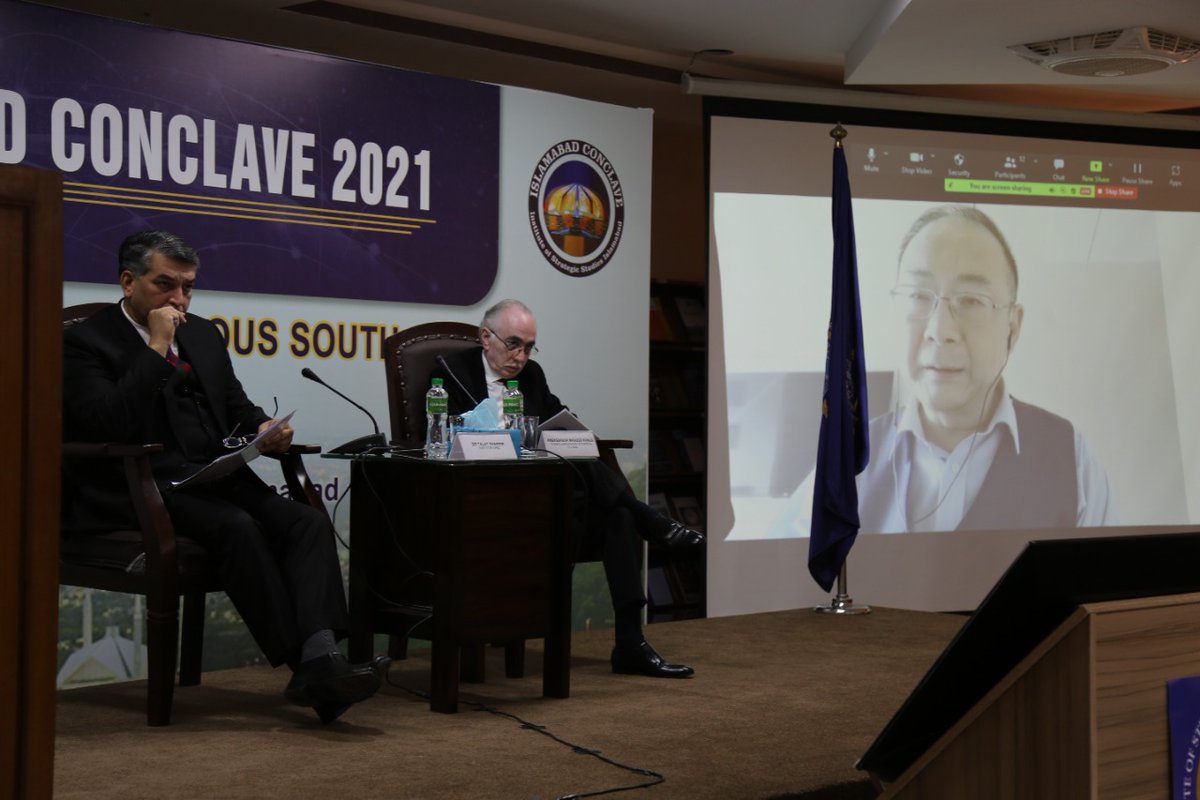 CPSC_ISSI's tweet photo. 'South Asian countries are full of human and natural resources. By exploring that potential, the S. Asia could well integrate itself with international markets.'- Prof. Jin Canrong
#Isbconclave2021
#developmentthroughconnectivity
@jincanrong6 @TalatShabbir3 @aizaz1101 https://t.co/ZTRSShGlmk