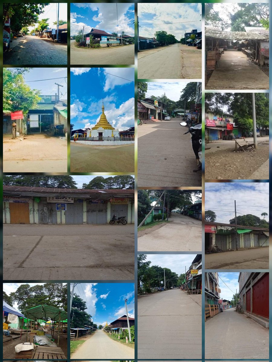 People in Wuntho and Homalin tsp, Sagaing region take part in #SilentStrike and showing their loudest voice by silence.
#OurCityOurRules
#Dec10Coup 
#WhatsHappeningInMyanmar