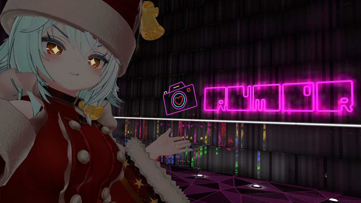 x_xiutx_x's tweet image. 噂のプリクラ専門店に行ってきました！
①店名は「RUMOR」！ウワサに聞いた通りの場所！
②すごい！まんまプリクラだ！
③ブース前でフレームを選んで......
④いざ撮影！結構時間タイトだから気を付けて！

#VRChat_world紹介 
#VR_RUMOR