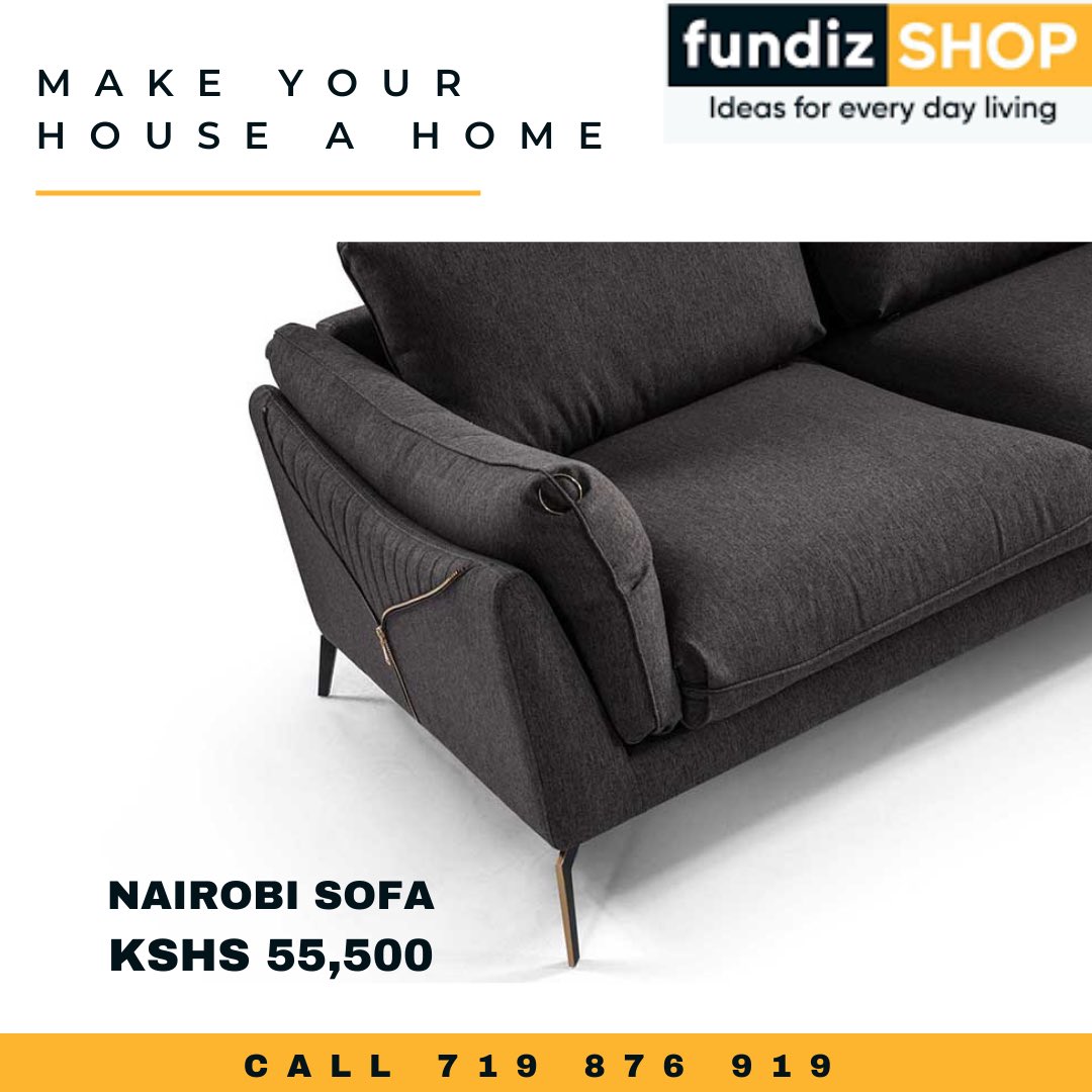 FundizShop's tweet image. It is the detail to quality! Get the Nairobi sofa in Mineshaft Grey at Fundiz Shop

Call 719 876 919 or visit 14 Three Bees, Maasai road #upgradeforless  #fundizshop #christmas