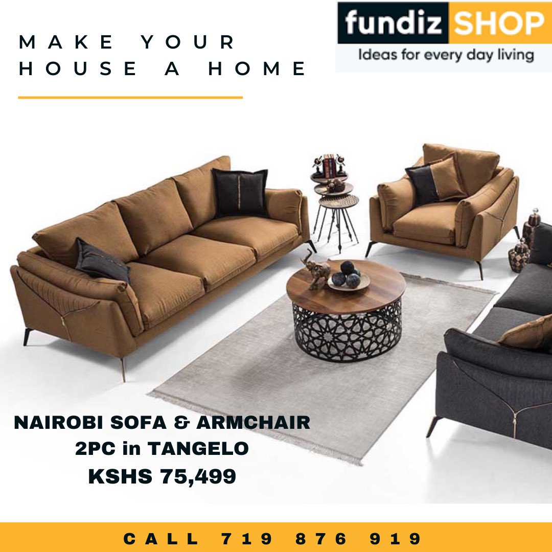 FundizShop's tweet image. The perfect gift for the grandparents, our Nairobi sofa &amp;amp; armchair set at only KSHS 75,499.

Whatsapp Fundiz Shop 719 876 919 #upgradeforless  #fundizshop #Christmas