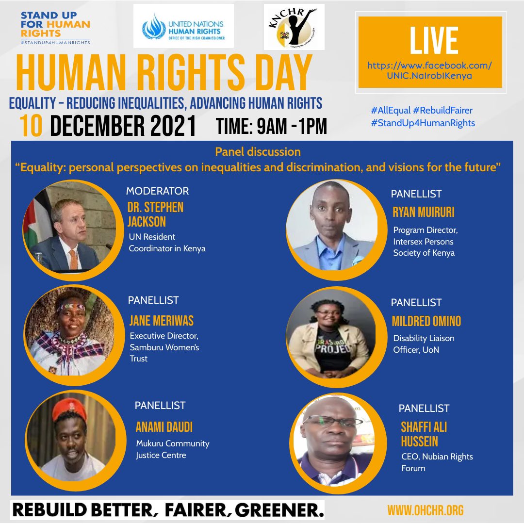SamburuWtrust's tweet photo. Join us today for discussion on International Human Rights day by reducing the inequality and non discrimination @IWGIA @UnKenya @UNHumanRights @SamburuWtrust @JaneMeriwas @OHCHRKENYA @KenyaAsal @FostineH @elina2760 #StandUp4HumanRights https://t.co/4y5x8b7xKW