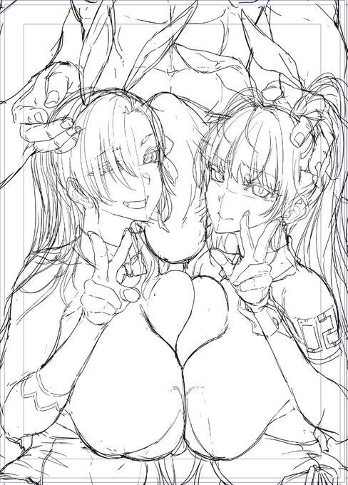 アンケートありがとうございました〜!
こんな感じで描こうと思います。
カリンの左腕のタトゥーを見せたかったので反転させました 