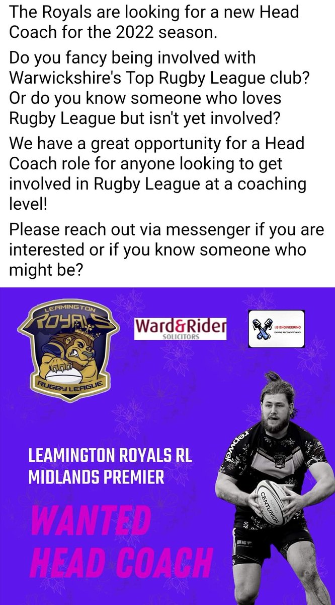 Interested in joining one of the Midlands fasted growing Rugby League Clubs?
