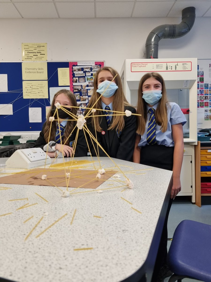 Well done to these #stemettes and #futureengineers who used problem solving and communication skills as well as great team work to make the highest spaghetti marshmallow tower in 1.1 yesterday 👏👏👏. Well done girls and I hope you enjoyed the task 😊