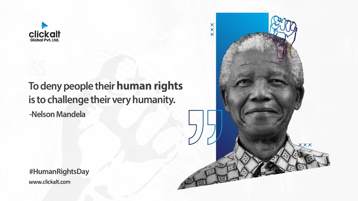 ClickaltGlobal's tweet photo. "December 10 every year is observed as International Human Rights Day. This day is observed to promote and protect the human rights of all human beings without any discrimination. 

Let's support, respect and treat each other with humanity and dignity"

#HumanRightsDay https://t.co/JjiuD8awO0