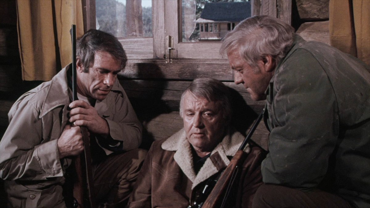 AngusKohm's tweet photo. "Survive the night at..."
Wolf Lake (1980) by #BurtKennedy
w/#RodSteiger #DavidHuffman #RobinMattson
Hunters led by a World War II veteran torment a Vietnam War deserter and his girlfriend at a lodge.
"The hunter. The hunted. The hatreds hidden too long."
#Suspense #Thriller https://t.co/qtPZsWK494